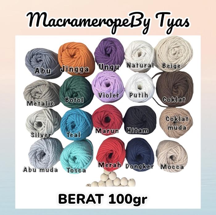 Gambar Tali macrame berat 100gr part 3 dari Macrameropetyas undefined Tokopedia