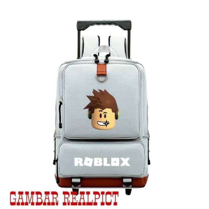 Gambar TAS TROLI ANAK LAKI-LAKI ROBLOX BISA RANSEL - Troli Abu dari babangstore07 undefined Tokopedia