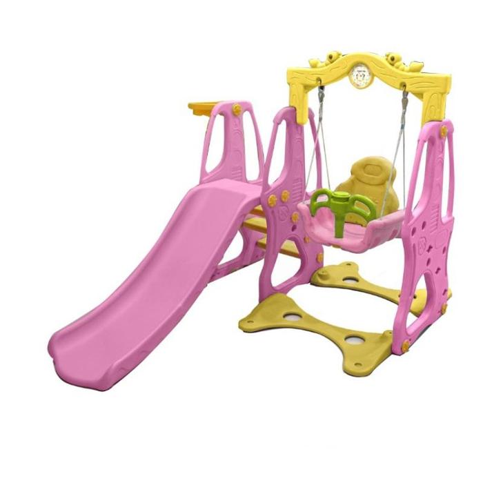 Gambar Mainan Perosotan Ayunan Anak Mainan Anak 2 IN 1 M1301 - YELLOW - PINK dari Taskiplingckanello undefined Tokopedia