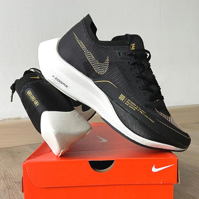 Gambar Sepatu Nike ZoomX Vaporfly Next -2 / Black/Metallic Gold Coin/White - Black Metallic, 40 dari NFshope Tk undefined Tokopedia