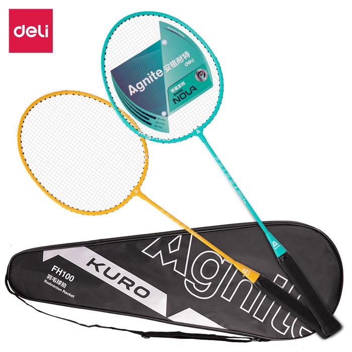 Gambar Agnite Badminton Racket/Raket Bulutangkis Set Isi + Shuttlecock FH10X - Biru & Kuning dari Agnite Indonesia undefined Tokopedia