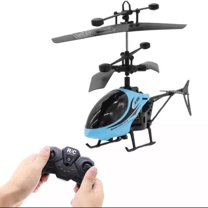 Gambar Mainan Anak Helikopter Sensor Tangan Remote Control Drone Murah - QF810 Blue dari Hobby Kingdom undefined Tokopedia