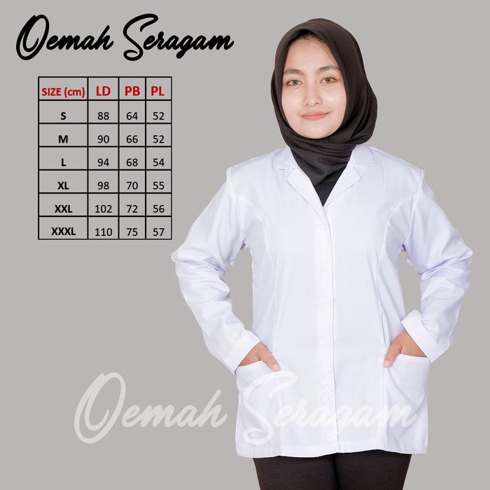 Gambar baju pdh putih wanita kerja, Baju PNS, Baju PPL Saku Dua Bawah - PDH Saku Bawah, S dari OEMAHSERAGAM undefined Tokopedia