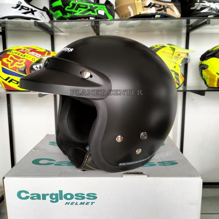 Gambar HELM CARGLOSS BIASA KARGLOS CFM HITAM DOFF ORIGINAL - Tanpa Kaca, M dari planetcenter01 undefined Tokopedia