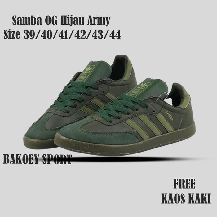Jual Sepatu Adidas Samba OG Pria Classic Hijau Army Sole Gum 100% Original - OLIVE GRENN, 39 - Kota Administrasi Jakarta Pusat - Berkahh.shoop | Tokopedia Jual Sepatu Adidas Samba OG Pria Classic Hijau Army Sole Gum 100% Original - OLIVE GRENN, 39 - Kota Administrasi Jakarta Pusat - Berkahh.shoop | Tokopedia