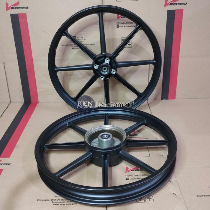 Gambar VRossi Velg Palang 8 Yamaha Fiz R - Zigen Swan - Black dari KenOtomotif undefined Tokopedia