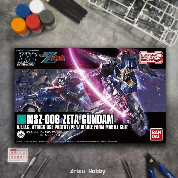 Gambar HG HGUC MSZ-006 Zeta Gundam 1/144 Bandai Model Kit dari Arisu Online Shop undefined Tokopedia
