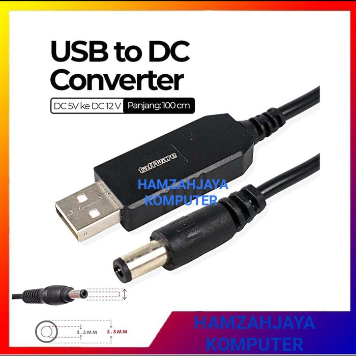 Gambar Kabel Usb step up 5v to dc 9v 12v For dc power Adaptor Router Wifi - DC 5V TO 12V dari HAMZAHJAYA KOMPUTER undefined Tokopedia