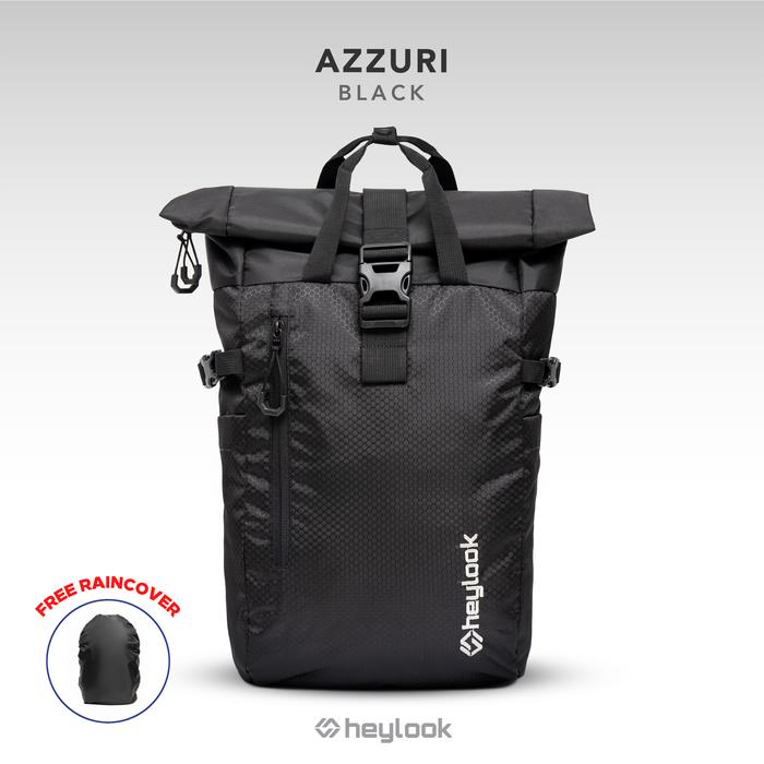 Gambar TAS RANSEL PRIA AZZURI TAS BACKPACK ADVENTURE OUTDOOR TAS LAPTOP - Hitam dari HEYLOOK PROJECT undefined Tokopedia