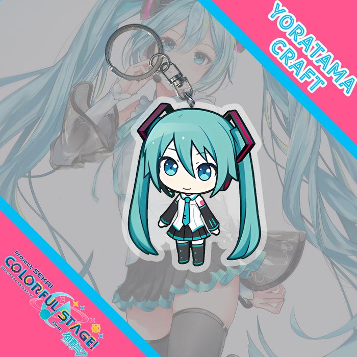 Gambar Gantungan Kunci Hatsune Miku Proseka, Keychain Akrilik Custom - Miku Ori dari Yoratama undefined Tokopedia