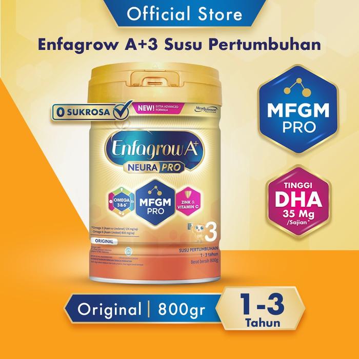 Gambar Enfagrow A+ 3 Susu Formula Rasa Original 800g dari ziyan kids undefined Tokopedia