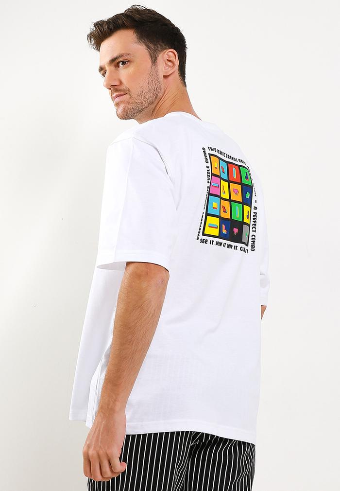 Gambar FILA X TETRIS Mynos Men T-shirt - White - M dari FILA Official Store undefined Tokopedia