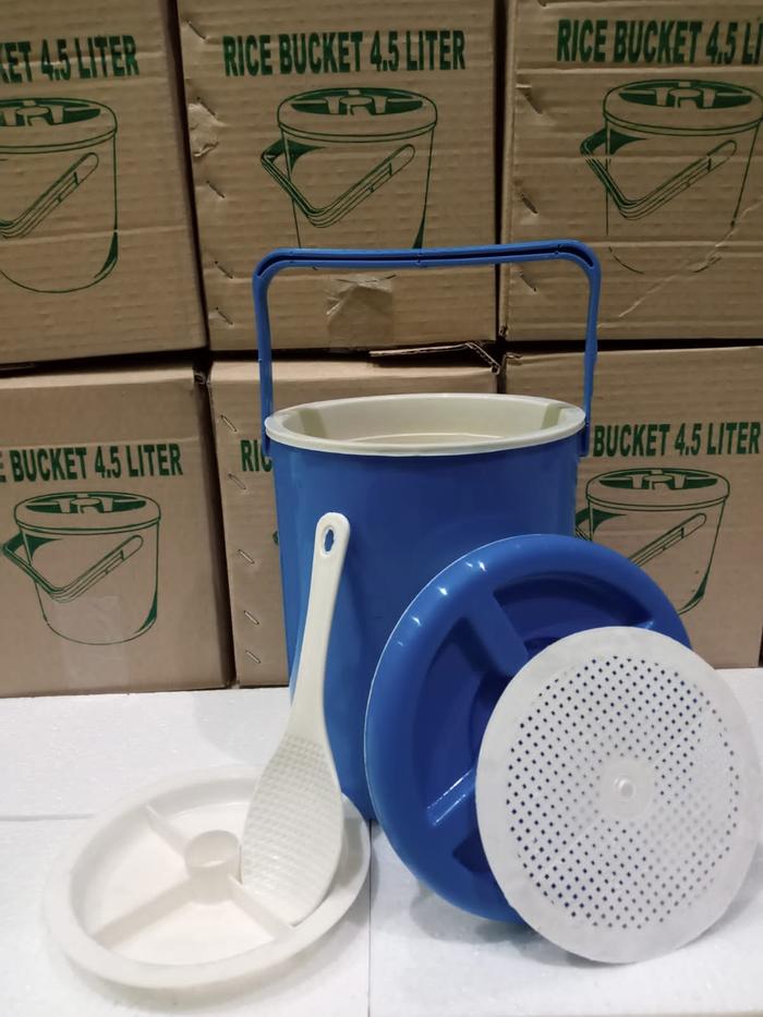Gambar Termos Es Nasi Ice Rice Bucket 3,5L dan 4L FREE Centong - Biru, 4L dari AngelYvone undefined Tokopedia