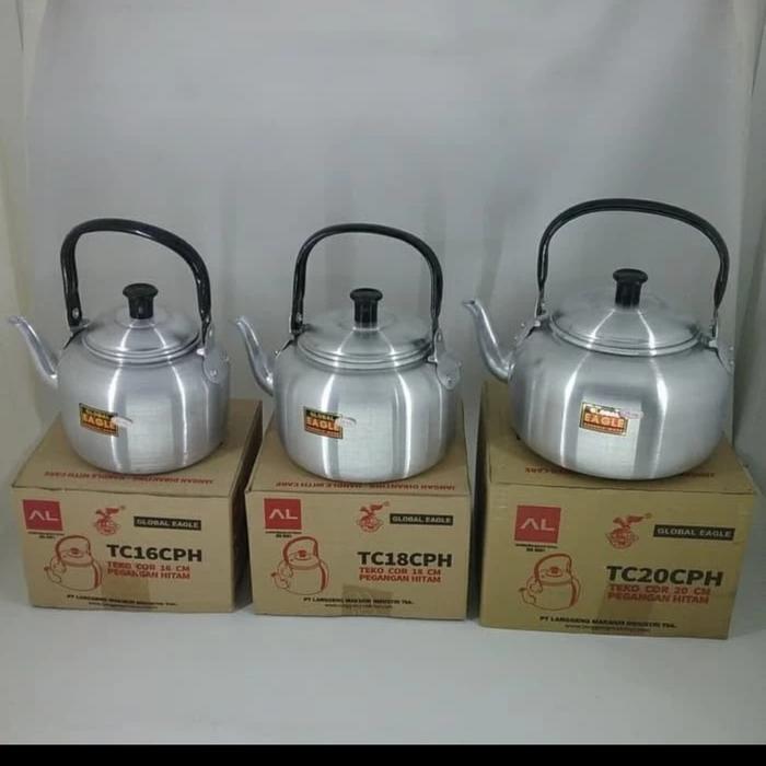 Gambar Gojek / Grab Teko Air Minum Ketel Masak Ceret Alumunium Global Eagle - 22 cm dari Grosir Anx 1 undefined Tokopedia