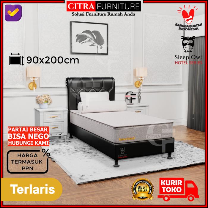 Gambar Dipan Rangka Tempat Tidur 90|Divan Sandaran Kancing|Ranjang Springbed - Hitam dari Citra furniture undefined Tokopedia