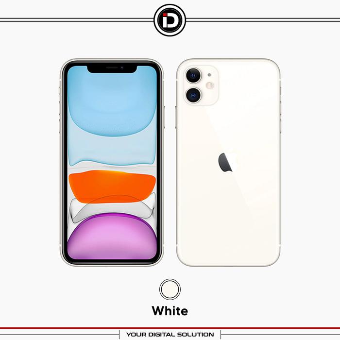Gambar (RESMI) Apple iPhone 11 64GB 128GB 256GB Black Red White Green Yellow - WHITE, 128GB dari iDigital ID undefined Tokopedia