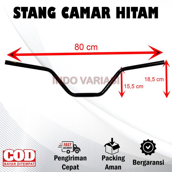 Gambar Stang Camar Tinggi Touring Modif Stir Universal Motor Xsr Vixion Byson - Hitam dari Indo Variasi Motor undefined Tokopedia