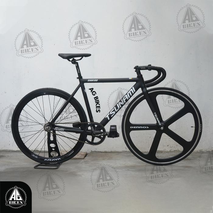 Jual Sepeda Fixie Terlaris Tsunami snm 100 Alloy Ringan dan Kokoh