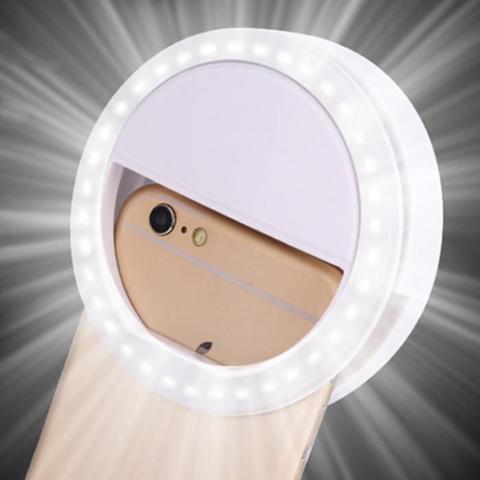 Lampu Led Smartphone Selfie Ring Spotlight Flash Lamp White
