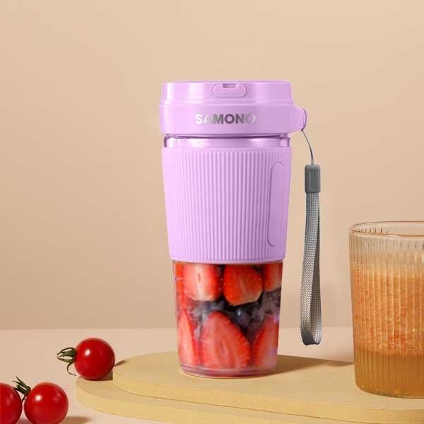 Gambar SAMONO SW-Y9 PORTABLE JUICER MIXER BLENDER MINI JUS BUAH 350mL 40W - PURPLE dari GADZILA STORE undefined Tokopedia