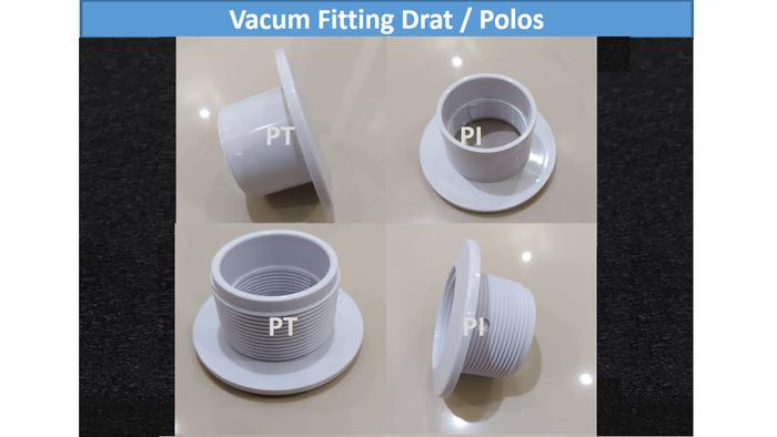 Gambar Vacum fitting kolam renang vacuum fitting 1.5 inch vacum fitting 2 inc - Putih, Polos dari PT POOL INDONESIA undefined Tokopedia