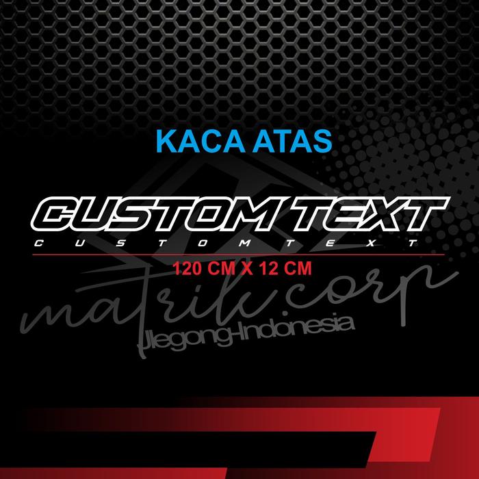 Gambar [BARU] STICKER NAMA DEPAN MOBIL PICK UP STIKER KABIN DEPAN CARRY T120S - KACA ATAS dari MK Stiker undefined Tokopedia