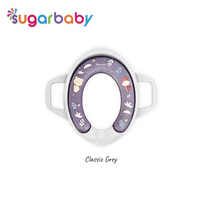 Gambar Sugar Baby Potty Seat Toilet Training With Handles Dudukan Toilet Anak - Classic Grey dari Mae Bebe undefined Tokopedia
