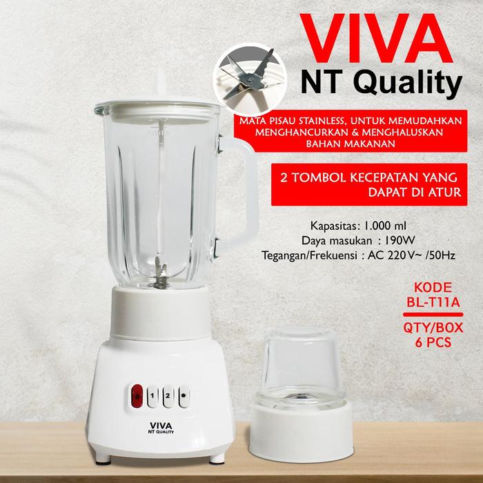 Jual Viva National Blender Bl-t11a / Bl T11a / Blt11a (kaca / 1 Liter