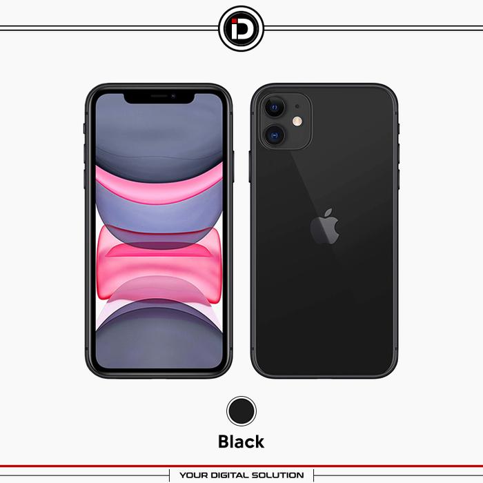 Gambar (IBOX) Apple iPhone 11 64GB 128GB 256GB Black Red White Green Yellow - BLACK, 64GB dari iDigital ID undefined Tokopedia