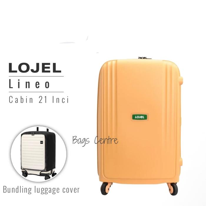 Jual Koper Lojel Lineo Hardcase Cabin 21 inch Cover (Lemon
