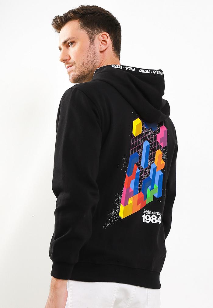 Gambar FILA X TETRIS Collins Unisex Hoodie Jacket - Black - M dari FILA Official Store undefined 5 Tokopedia