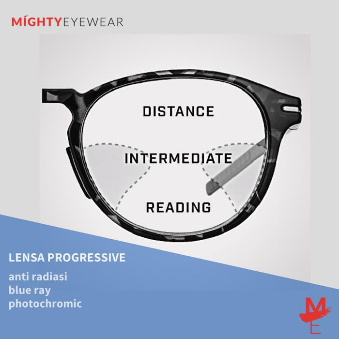 Gambar Frame Premium + Lensa Progressive Custom progresif - Tahap 2 Minus, NightDrive/Vis dari MIGHTYEYEWEAR undefined Tokopedia