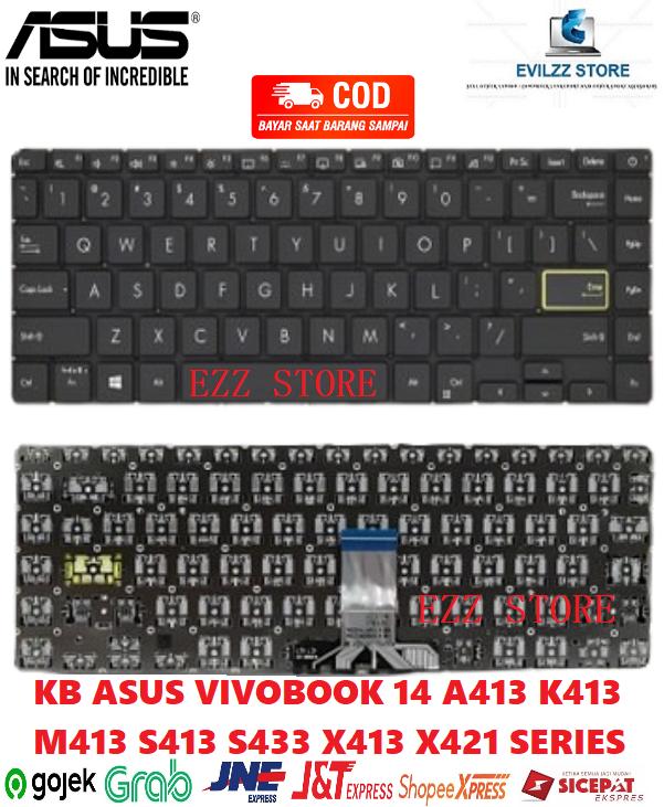 Jual KEYBOARD ASUS VIVOBOOK 14 A413 K413 M413 S413 S433 X413 X421 BLACK ...