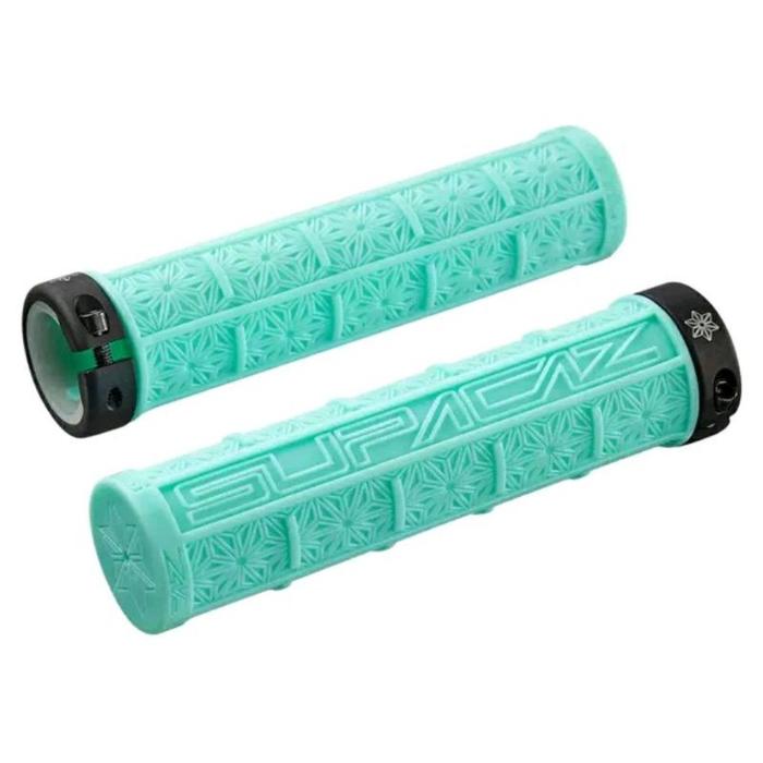 Gambar Handgrip SUPACAZ GRIZIPS Lock on - Celeste / tosca dari INDUSTRIAL-BIKE-SEMARANG-OFFICIAL undefined Tokopedia