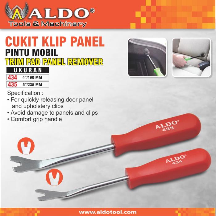 Gambar ALAT PEMBUKA PANEL PINTU MOBIL / CUKIT KLIP PANEL PINTU MOBIL ALDO - 434 : 4"/190 mm dari ALDO Tool undefined Tokopedia