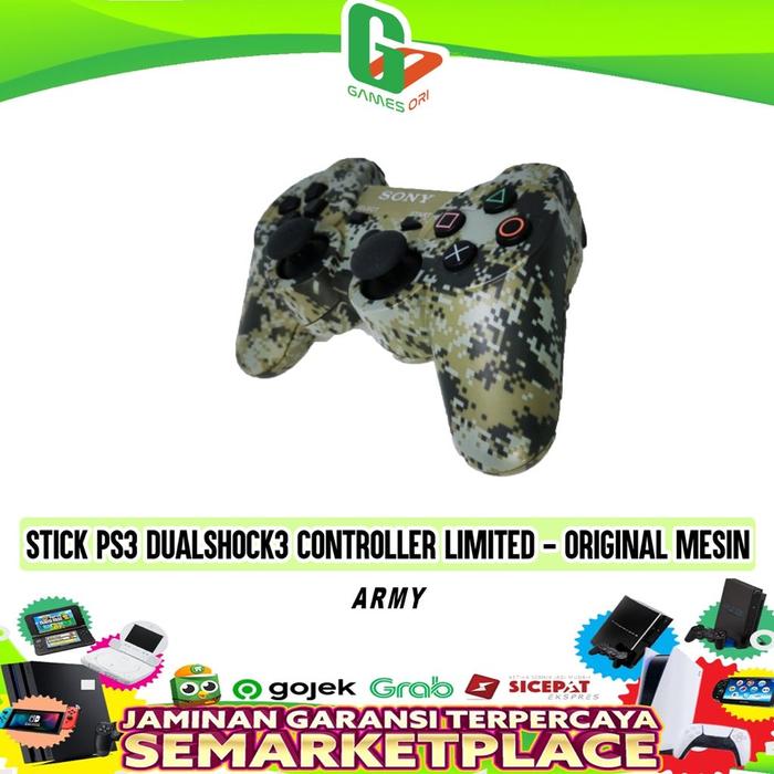 Gambar STICK PS3 ORIGINAL MESIN DUALSHOCK 3 CONTROLLER PS3 DS3 LIMITED - Army dari GAMES ORI undefined Tokopedia