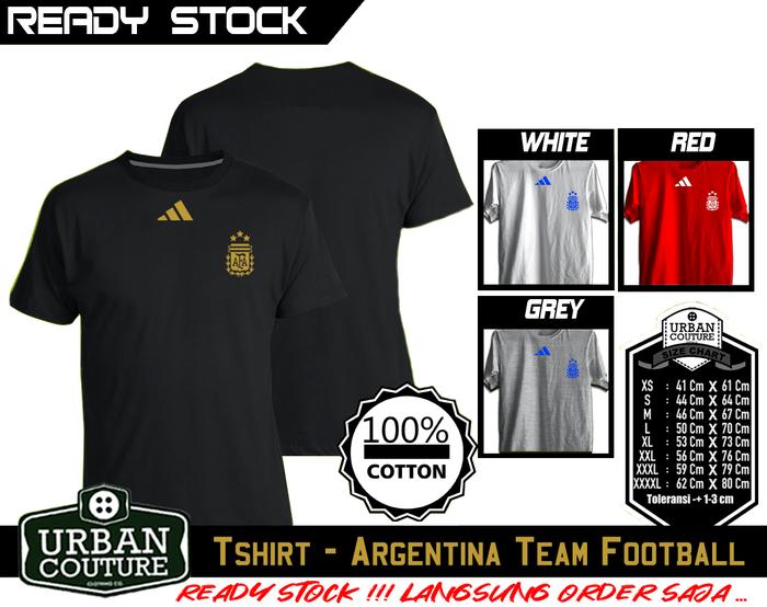Gambar Kaos PIALA DUNIA Disain WORLD CUP - ARGENTINA 5 - Hitam, XS dari URBAN COUTURE New undefined Tokopedia