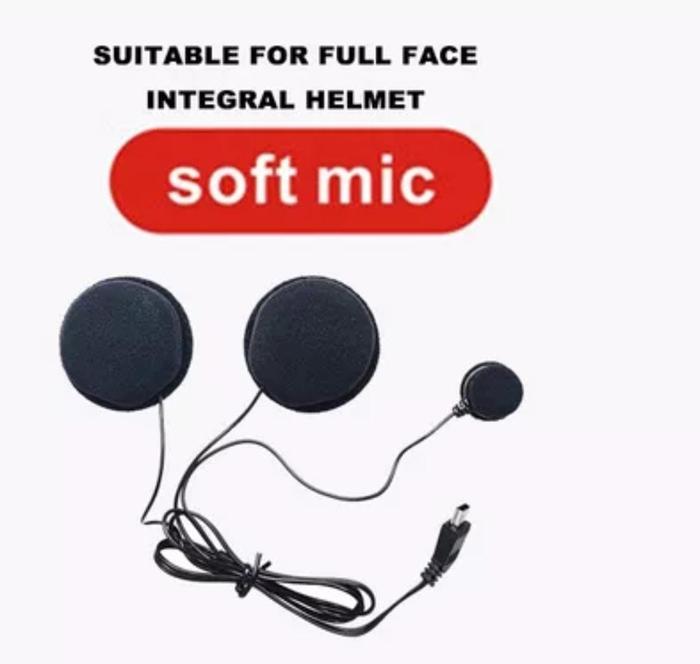 Gambar Headset Mic Intercom IT E1 Bluetooth E1 Speaker Mic - SOFT MIC FULFAC dari TerasDigital undefined Tokopedia