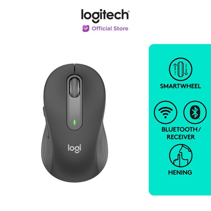 Gambar Logitech Signature M650 Mouse Wireless Bluetooth Silent - Graphite dari Daftar Harga Komputer undefined Tokopedia