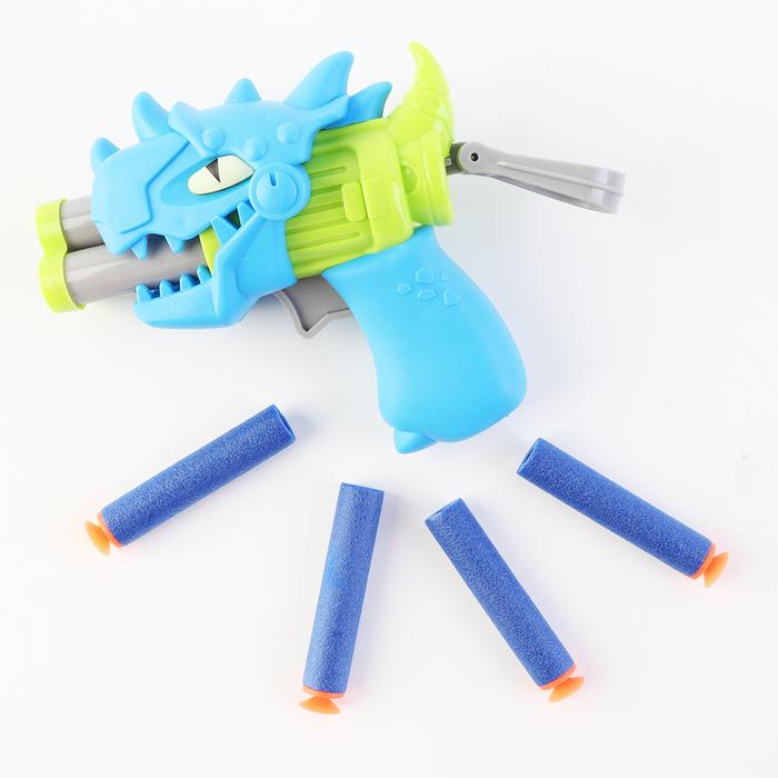 Gambar Okiedog dino three hole soft bullet gun - Mainan tembakan anak Dino - Blue dari Tosyen Okiedog undefined Tokopedia