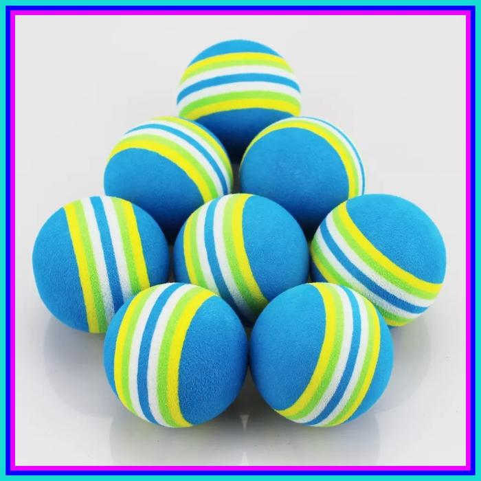 Gambar bola golf sponge busa eva foam latihan indoor - Biru dari Maulana net shop undefined Tokopedia