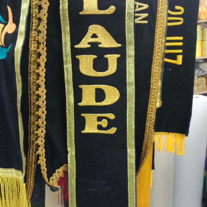 Gambar selempang wisuda custom - bahan satin dari Eka advertising undefined Tokopedia