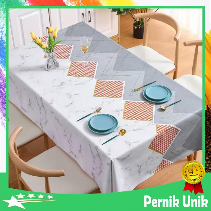 Gambar Taplak Meja Makan Jumbo Besar Motif Minimalis Modern Premium Anti Air - Esthetic37 dari pernikunikstore undefined Tokopedia
