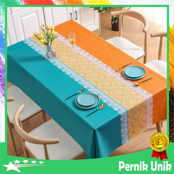 Gambar Taplak Meja Makan Jumbo Besar Motif Minimalis Modern Premium Anti Air - Esthetic34 dari pernikunikstore undefined Tokopedia