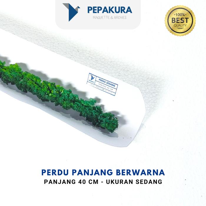 Gambar Perdu Panjang 40 cm - Perdu Semak Tanaman Artifisial Maket/Miniatur dari Pepakura Maquette undefined 5 Tokopedia