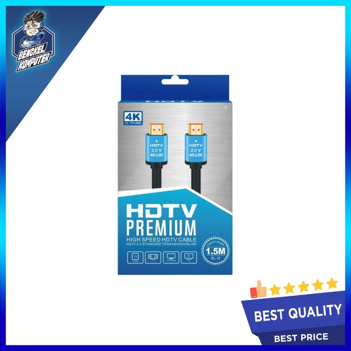 Gambar KABEL HDMI 1.5M 4K V2.0 dari bengkelkomputerptk undefined Tokopedia