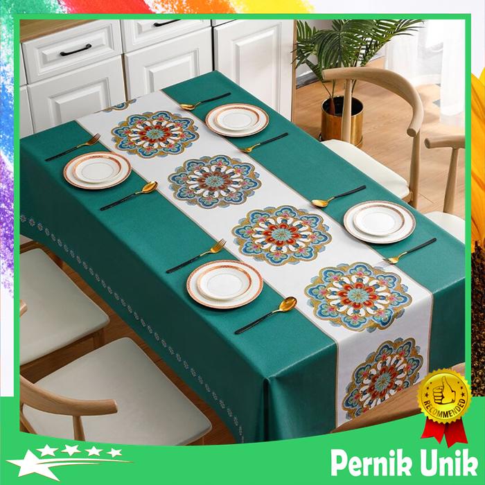 Gambar Taplak Meja Makan Jumbo Besar Motif Minimalis Modern Premium Anti Air - Esthetic31 dari pernikunikstore undefined Tokopedia
