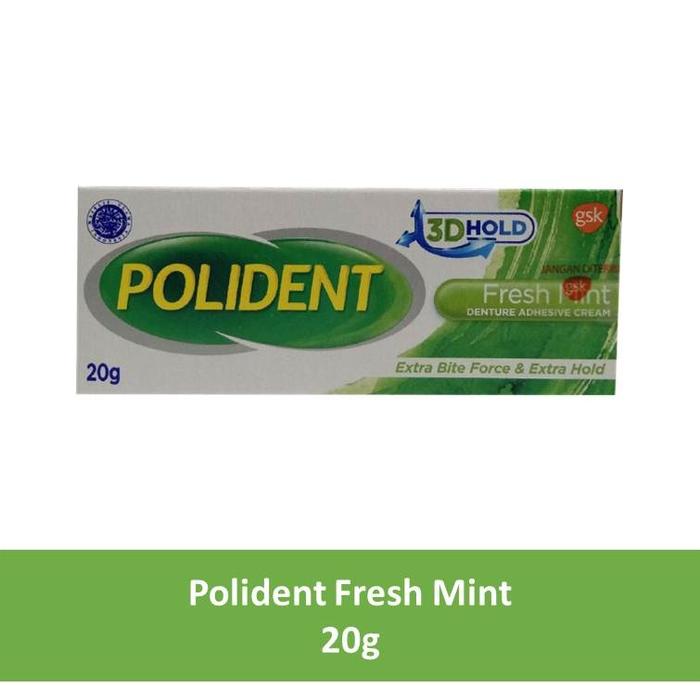 Gambar Polident Fresh Mint Perekat Gigi Palsu-Denture Adhesive Cream Polident - 20 gram dari Sunjaya Utama Mart undefined Tokopedia