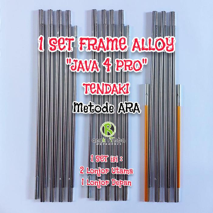 Gambar FRAME ALLOY JAVA 4 PRO TENDAKI TENDA DOME KAPASITAS 4 ORANG SIAP PAKAI - 1 SET FULL ALL dari Tenda Dome undefined Tokopedia