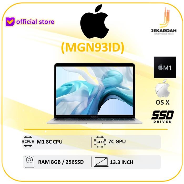 Gambar laptop Apple Macbook Air 2021 13 M1 8C CPU RAM 8GB 256 ssd 7c Gpu os - SILVER dari LAPTOP GADGET ID undefined Tokopedia